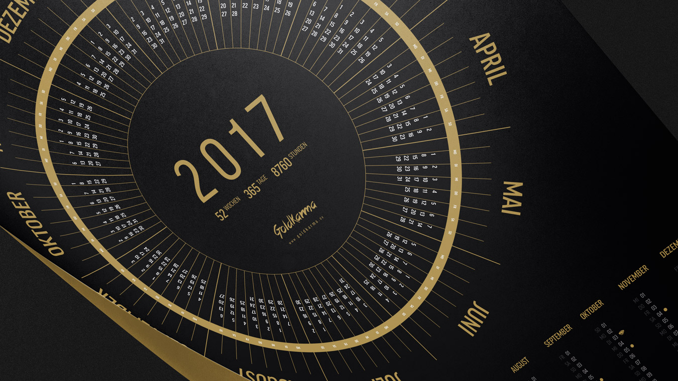 Jahreskalender 2017 von Goldkarma