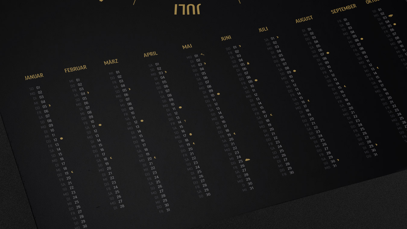 Jahreskalender 2017 von Goldkarma