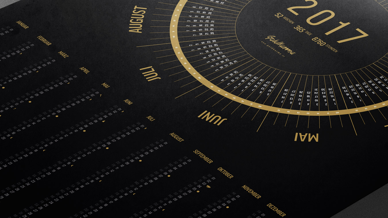 Jahreskalender 2017 von Goldkarma