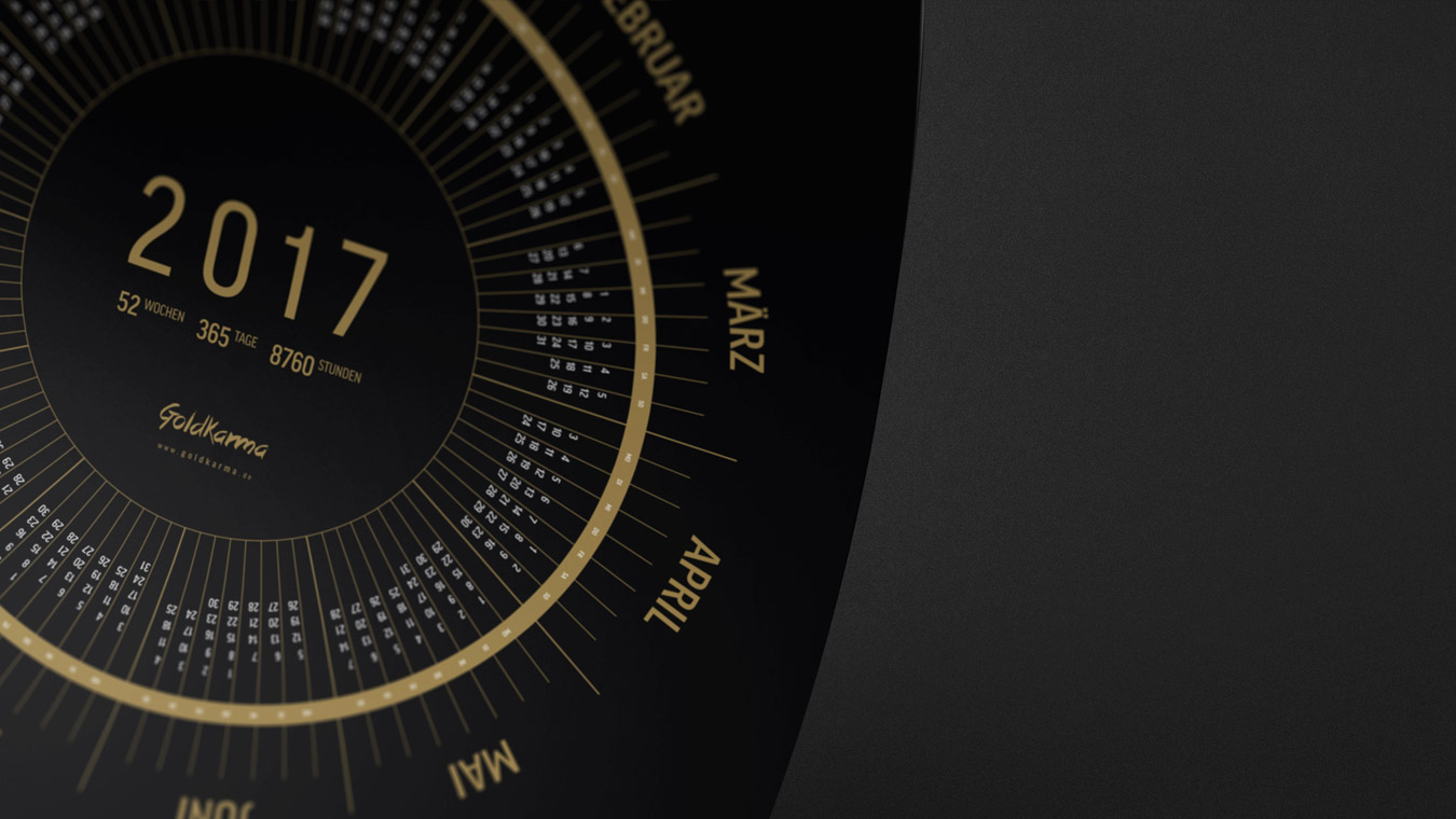Jahreskalender 2017 von Goldkarma