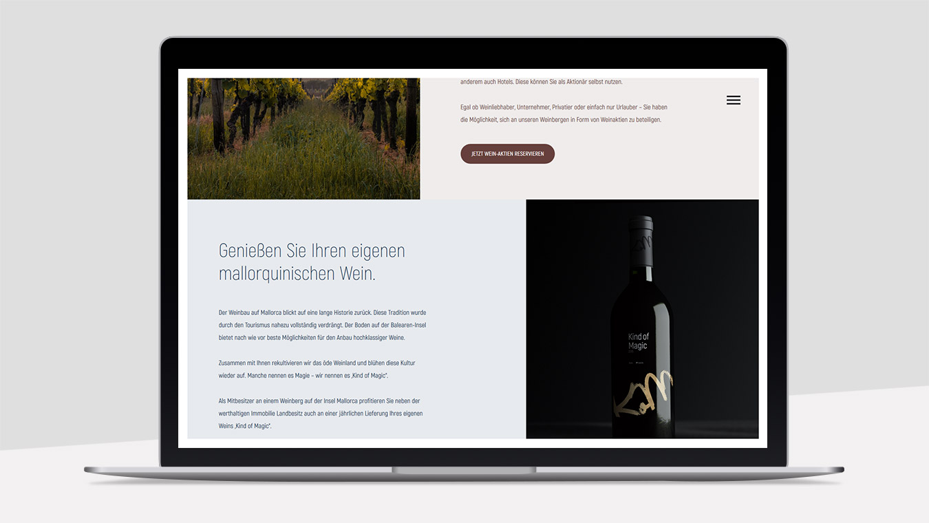 Weinaktie Branding
