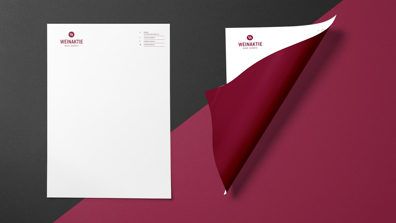 Weinaktie Branding