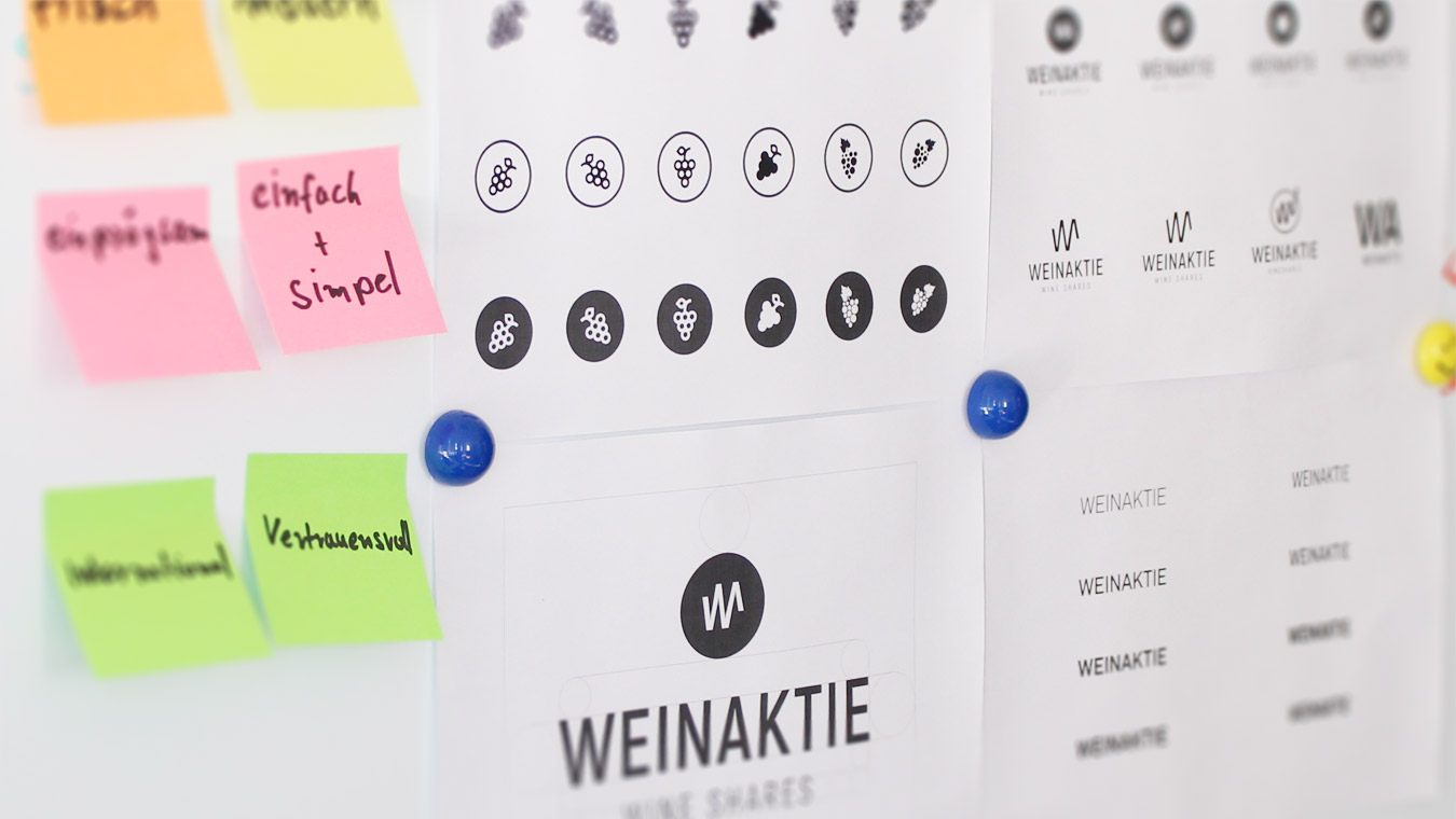 Weinaktie Branding